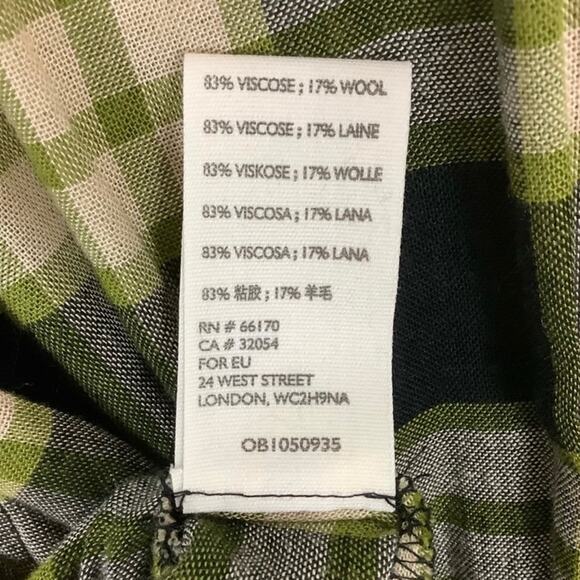 We The Free Pacific Dawn Plaid Snap Front Shirt Ruched Sleeves Tie Waist XS NWT - Picture 9 of 10